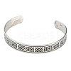 304 Stainless Steel Open Cuff Bangles BJEW-P300-03P-2
