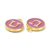 Golden Plated Alloy Enamel Charms ENAM-XCP0001-13U-3