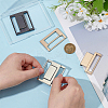 3Pcs 3 Colors Alloy Chain Belt Buckles FIND-BC0019-42-3