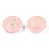 Transparent Spray Painted Glass Beads GLAA-N035-037-G03-1