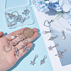 20Pcs 5 Styles Alloy Shoe Charms HJEW-WR00011-3