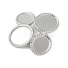 304 Stainless Steel Pendant Cabochon Settings STAS-D376-21P-2