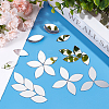 100Pcs Self-Adhesive Acrylic Mosaic Tiles DIY-OC0012-59A-5