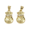 Brass Micro Pave Cubic Zirconia Pendants KK-I358-003G-1