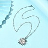 Non-Tarnish 304 Stainless Steel Pendant Necklace for Girl Women NJEW-JN04280-02-3