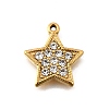 304 Stainless Steel Micro Pave Rhinestone Pendants Charms STAS-K256-28G-02-1