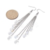 304 Stainless Steel Chains Tassel Earrings EJEW-JE05411-2