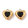 Ion Plating(IP) 304 Stainless Steel Micro Pave Cubic Zirconia Pendants STAS-S131-17G-01-1