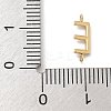 304 Stainless Steel Letter Connector Charms STAS-M108-01G-05-3