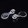 Transparent AS Plastic Pendant Blanks X-FIND-T064-010-2