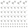 304 Stainless Steel Stud Earring Findings STAS-UN0060-01B-1
