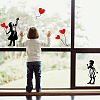 Translucent PVC Self Adhesive Wall Stickers STIC-WH0015-088-4