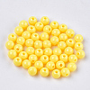 Opaque Plastic Beads X-KY-T005-6mm-605-1
