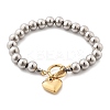 304 Stainless Steel Beaded Stretch Bracelets for Women LS-BJEW-C089-06GP-4