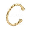 304 Stainless Steel Open Cuff Textured Bangles for Women BJEW-G706-02G-1