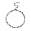 304 Stainless Steel Oval Link Bracelets for Men Women BJEW-G725-07P-1
