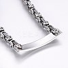 Tarnish Resistant 201 Stainless Steel ID Bracelets BJEW-F331-07P-3