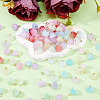 112Pcs 7 Styles Two Tone Acrylic Charms PALLOY-HY00033-4