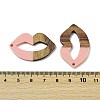 Resin and Walnut Pendants WOOD-I013-04A-3