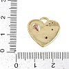 Brass Micro Pave Cubic Zirconia Pendants KK-I352-278G-3