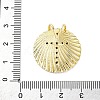 Brass Micro Pave Cubic Zirconia Pendants KK-S510-34G-02-3