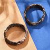 Natural Agate Beaded Stretch Bracelets for Women Men BJEW-M049-08C-2
