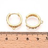 Brass Micro Pave Cubic Zirconia Hoop Earring Finding KK-N261-25G-3