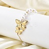 Ion Plating(IP) 304 Stainless Steel Link Bracelets for Women BJEW-P345-03G-2