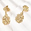 304 Stainless Steel Dangle Stud Earrings EJEW-K268-43C-G-3