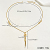 Gorgeous Stainless Steel Crystal Rhinestone Roman Numeral Circle Pendant Necklaces for Women QO9264-1