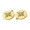 Ion Plating(IP) 304 Stainless Steel Pendants STAS-L020-002G-2