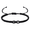 1Pc Adjustable Nylon Cord Braided Bracelets for Women Men BJEW-LP0001-31A-Y-1