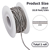 10M 304 Stainless Steel Round Snake Chains CHS-HS0001-01B-2