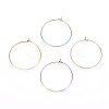 Ion Plating(IP) 316L Surgical Stainless Steel Hoop Earring Findings STAS-D164-01M-1