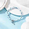 Cross 304 Stainless Steel Charm Bracelets BJEW-JB12262-03-1