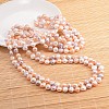 Natural Pearl Nuggets Beaded Necklace NJEW-P126-B-01C-01-3