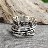 Retro Zinc Alloy Rotating Finger Rings FS-WG91BB4-03-1