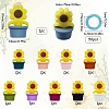 Sunflower Silicone Knitting Needle Point Protectors DIY-SC0024-02-2