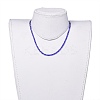 Faceted Glass Beaded Necklaces NJEW-JN02553-06-4