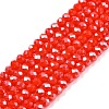 Electroplate Glass Beads Strands EGLA-A044-P2mm-A03-1