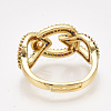Adjustable Brass Micro Pave Cubic Zirconia Finger Rings RJEW-S044-014-3