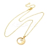 Brass Micro Pave Clear Cubic Zirconia Pendant Necklaces LS-NJEW-S438-05B-G-4