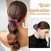 2Pcs 2 Colors Chic Solid Color French Satin Pigtail Hair Tie for Elegant Hairstyles OHAR-TA0001-10A-9