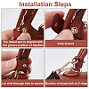Leather Bag Handles & Undamaged Bag Triangle Buckle Connector FIND-WH0191-12A-3