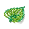 Handmade Glass Seed Beaded Pendants PALLOY-MZ00797-01-4