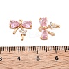 Brass Micro Pave Cubic Zirconia Pendants KK-B125-25G-3