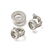 Rack Plating Ring Brass Micro Pave Cubic Zirconia Fold Over Clasps KK-F883-19P-01-2