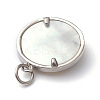 Rack Plating Brass Micro Pave Clear Cubic Zirconia Pendants ZIRC-L091-084P-2