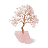 Natural Rose Quartz Tree Display Decoration DJEW-G027-08RG-03-1