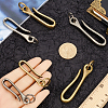 CRASPIRE 6Pcs 6 Styles Tibetan Style Alloy Hook Clasps FIND-CP0001-73-3